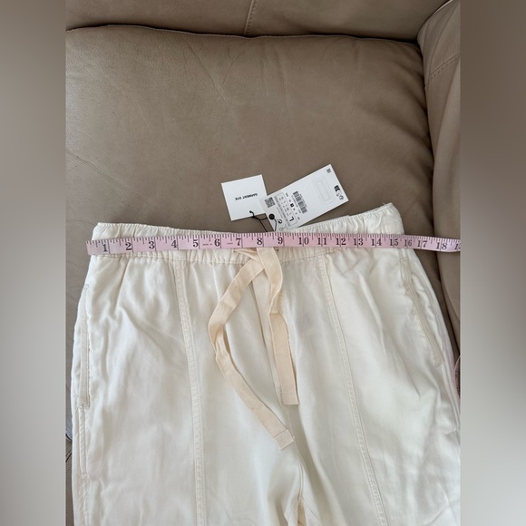 ZARA LINEN BLEND BALLOON TROUSERS. Size L - Picture 8 of 17